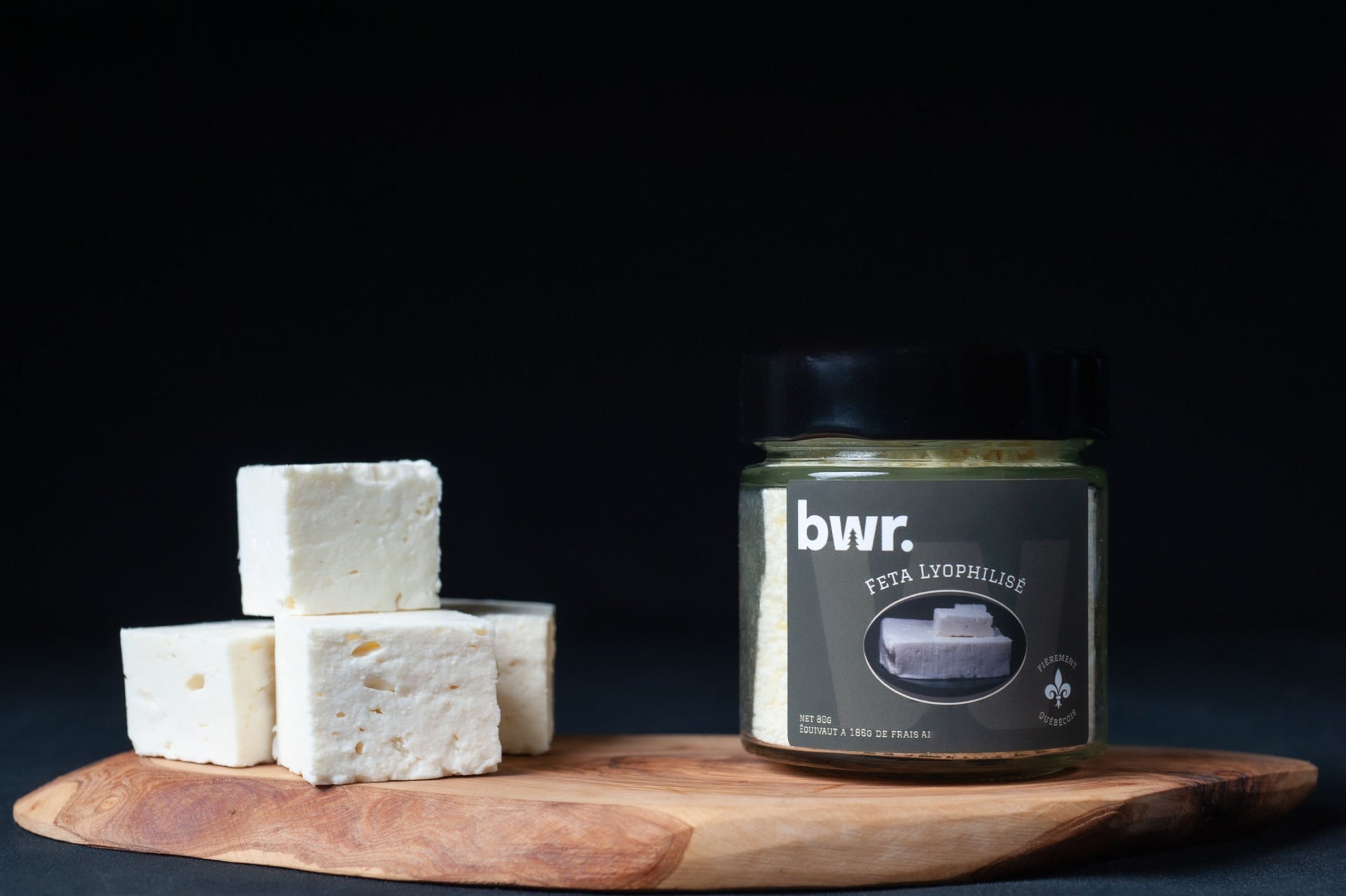 Fromage feta lyophilisé